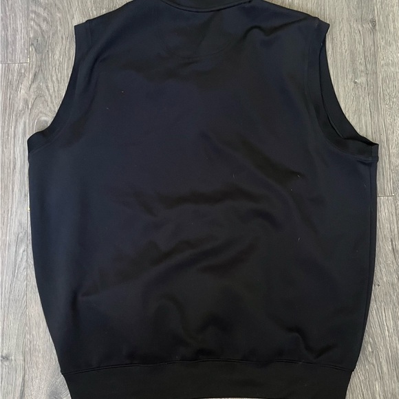 Fairway Green F&G Tech Framingham Country Club Golf Vest Men L Black Quarter Zip - Picture 2 of 3